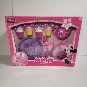 Disney Minnie Mouse Rolling Treat Cart Play Set Converts to Table - Picture 1 of 9