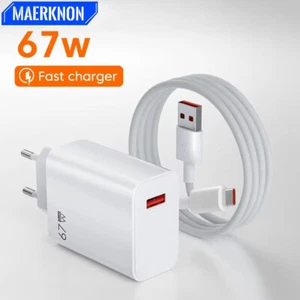 67W USB GaN Charger Fast Charge Mobile Phone Adapter Type C Cable For iPhone Sam - Photo 1 sur 28