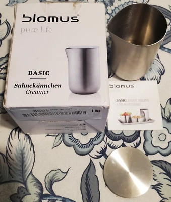 Blomus Pure Life базовый сливочник из нержавеющей стали никогда не использовавшийся коробка имеет износ полки - Изображение 1 из 4