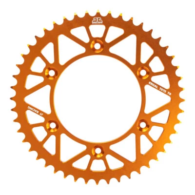 JT Alloy Racelite Orange 49T Rear Sprocket for KTM 125 EXC 1994-2011 - Image 1 of 2
