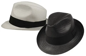 Trilby Strohhut in 2 Farben Hut Hüte Trend neu Sommerhut - Bild 1 von 3
