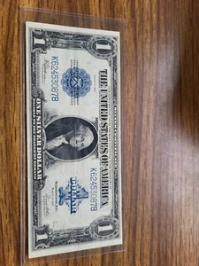 1923 $1 ONE DOLLAR “HORSE BLANKET” SILVER CERTIFICATE LARGE SIZE NOTE - Picture 1 of 13