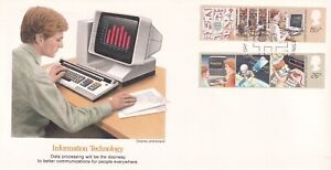 GREAT BRITAIN 1982 FIRST DAY COVER WITH CACHET, INFORMATION TECHNOLOGY