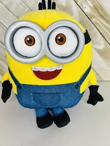 Minions Rise Of Guru talking Bob Plush Toy Glasses 8” WORKS Universal Studios - Picture 1 of 5