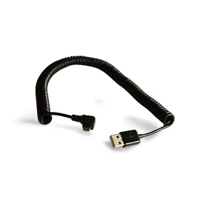 10ft Micro USB Cable Micro B Coiled - Blue - Photo 1 sur 1