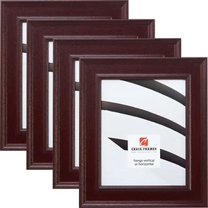 Craig Frames Revival, 2.0 Inch Wide Mahogany Red Picture Frame 4-Pack - Picture 1 of 10