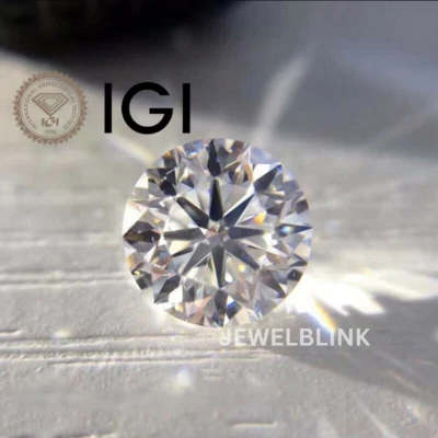 IGI Certified Round 3.10 Ct G VS1 Ideal EX EX Eco-Friendly CVD Lab Grown Diamond - Image 1 of 4