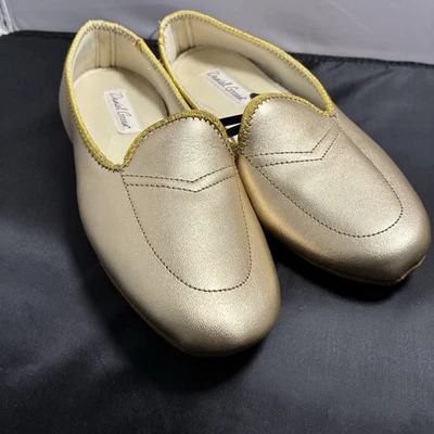 ZAPATILLAS SIN CORDONES DANIEL VERDE MUJER COLOR MEG DORADO CUERO TALLA 6.5 N Foto 1 de 4