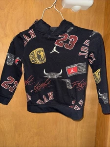 Jordan Sweatshirt Youth M Bulls 23 Flight Pullover 🏀 HOODIE(B44) - Picture 1 of 8