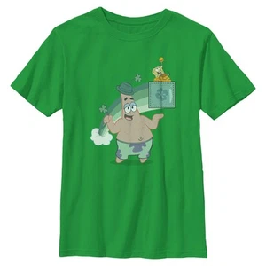 Boy's SpongeBob SquarePants St. Patrick's Day Rainbow Duo T-Shirt - Picture 1 of 4
