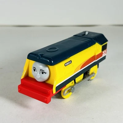 Thomas the Train Rebecca Motorized Trackmaster Tank Engine Tested 22 Yellow - Image 1 of 4