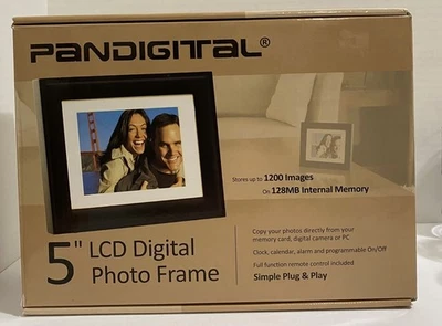 PANDIGITAL 5" LCD Digital Photo Frame W/Remote-New - Image 1 of 2