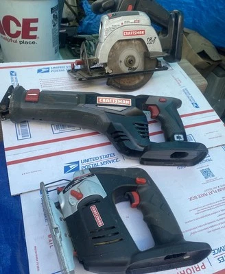 Craftsman 19.2v Reciprocating Saw, 5 1/2 Circular Saw, Jigsaw - Image 1 of 4