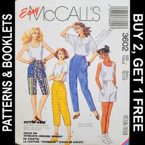 Vintage McCall's Pull-On Pants & Shorts Pattern #3602 Size Small UNCUT - Picture 1 of 7