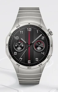 +++ HUAWEI Watch GT4 46mm Smartwatch Titan Silber Fitness Herz Top NEU +++ - Zdjęcie 1 z 14