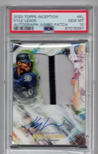 2020 Topps Inception - Inception Autograph Jumbo Patch Kyle Lewis #IAJP-KL... - Picture 1 of 2