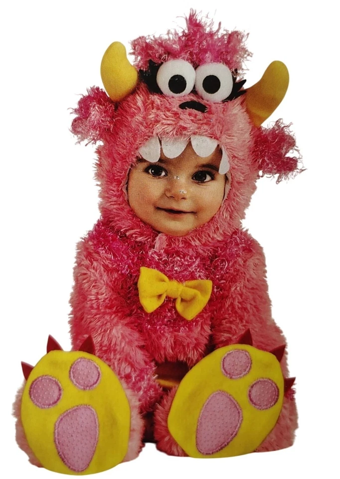 Celebrate Infants 0 to 6 Month Pink Monster Complete 2 Piece Halloween Costume