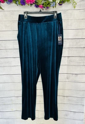Pantalones para mujer RACHEL Rachel Roy azul terciopelo cintura elástica talla XL NUEVOS CON ETIQUETAS Foto 1 de 4