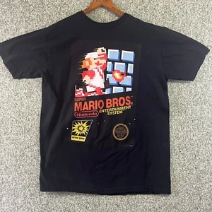 Super Mario Bros T Shirt Youth XL Black Graphic Nintendo Minecraft Short Sleeve - Picture 1 of 7