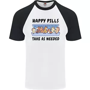 Cheval Pilules Drôle Équitation HOMMES S/S Baseball T-Shirt - Bild 1 von 50