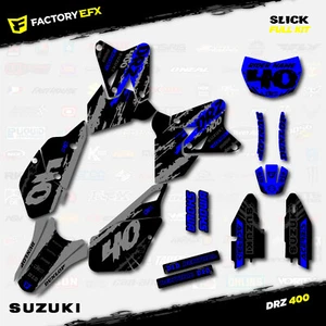Kit de gráficos lisos grises y azules para Suzuki DRZ400SM Drz400s drz400 Supermoto DRZ - Imagen 1 de 5