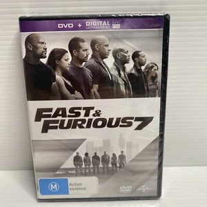 Fast & Furious 7 (DVD, 2015) Region 4 2 5 Brand New Seal Free Postage AU Seller - Picture 1 of 3