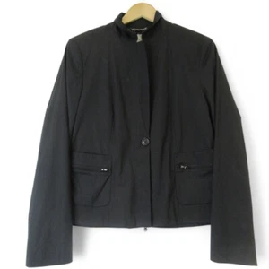 Turnover Cotton Mix Black Mid Length Fully Lined Women's Jacket UK 12 BNWT - Picture 1 of 24