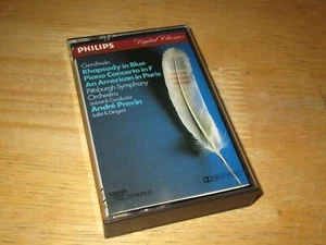 Rhapsody In Blue Piano Concerto by Gershwin André Previn (Cassette 1985 Philips) - Picture 1 of 10