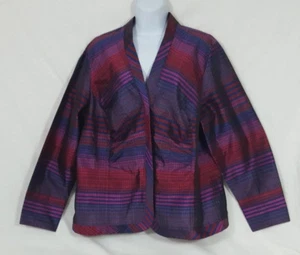Chaqueta para mujer Coldwater Creek multicolor con cremallera talla 1X - Imagen 1 de 5