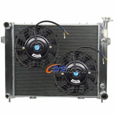 Radiador de aluminio + ventiladores para Jeep Grand Cherokee I V8 1993-1998 5,2 L 5,9 L AT Foto 1 de 4