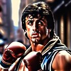 Sylvester Stallone As Rocky Inspired Fan Art Size A3