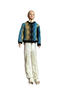 Vintage Barbie Ken 1960s blond flocked hair ski sweater boxers - Picture 1 of 6