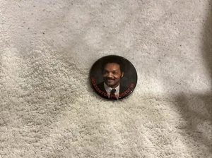 "Pin botón pinback 6"" Jesse Jackson '88" - Imagen 1 de 3