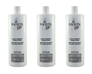 (3) NIOXIN SYSTEM 1 CONDITIONNEUR DE THÉRAPIE DU CUIR CHEVELU 33,8 FL OZ EA - Photo 1/4