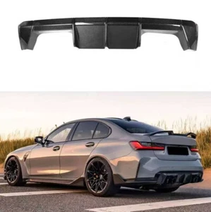 Real Carbon Fiber MP Rear Bumper Lip Diffuser Spoiler For BMW G80 M3 G82 G83 M4 - Picture 1 of 14