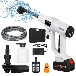 Wireless High Pressure Car Wash Washer Gun Foam Generator Water Gun Cleaner O3D1 - Picture 1 of 12