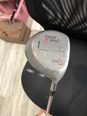 Men's Taylormade System 2 Midsize 9.5 Driver 1 RH Steel Shaft 43.5” New Grip - Image 1 of 4