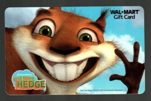 WALMART Over the Hedge, Sammy the Squirrel ( 2006 ) Gift Card ( $0 ) - Picture 1 of 1