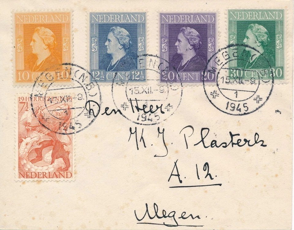 NETHERLANDS Sc 267 268 271 274  on COVER FVF  See DESCRIPTION SCAN - Image 1 of 1