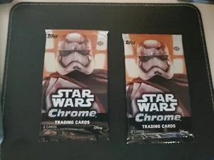 2 Pack Lot: Star Wars Topps Chrome The Force Awakens - Autograph Cards? F - Picture 1 of 7