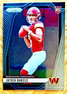 JAYDEN DANIELS 2024 PANINI PRIZM ROOKIE Base RC #347 WASHINGTON COMMANDERS - Foto 1 di 1