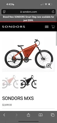 Bicicleta eléctrica de montaña Sondors MXS 27,5 bicicleta eléctrica mejorada Foto 1 de 3