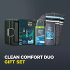Dove Men+Care Restore Clean Comfort Bath & Body 4Pcs Gift Set for Him w/ Washbag