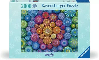 Ravensburger Puzzle 2000 Piece Eispeth McLean 2022 Radiating Rainbow Mandalas - Image 1 of 2