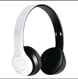 P47 Cuffie Sovraurali Senza Fili Bianche Bluetooth 5.0 Basso Stereo HIFI - Photo 1/1