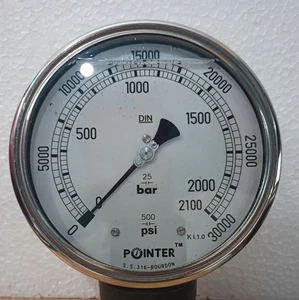 3 pcsStainless Steel High Pressure guage 2100 Bar /30000 PSI.High pressure guage - Picture 1 of 3