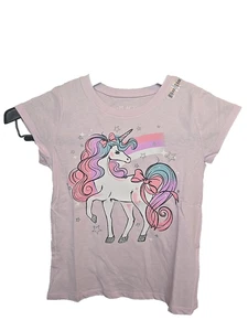 Girls New Unicorn Graphic T-Shirt NWT TCP School - Picture 1 of 3