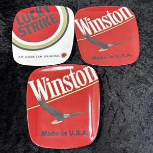 Colección de ceniceros S150 3 Winston Lucky Strike diseño vintage Medesan EE. UU. - Imagen 1 de 12