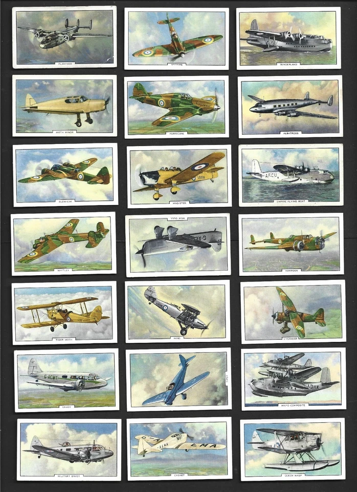 Full Set - Gallaher - Aeroplanes- 1939 - Image 1 of 1