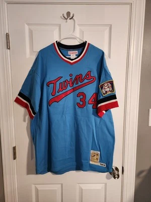 100% Authentic Mitchell & Ness 1984 Kirby Puckett Minnesota Twins Jersey Sz XXL  - Image 1 of 4
